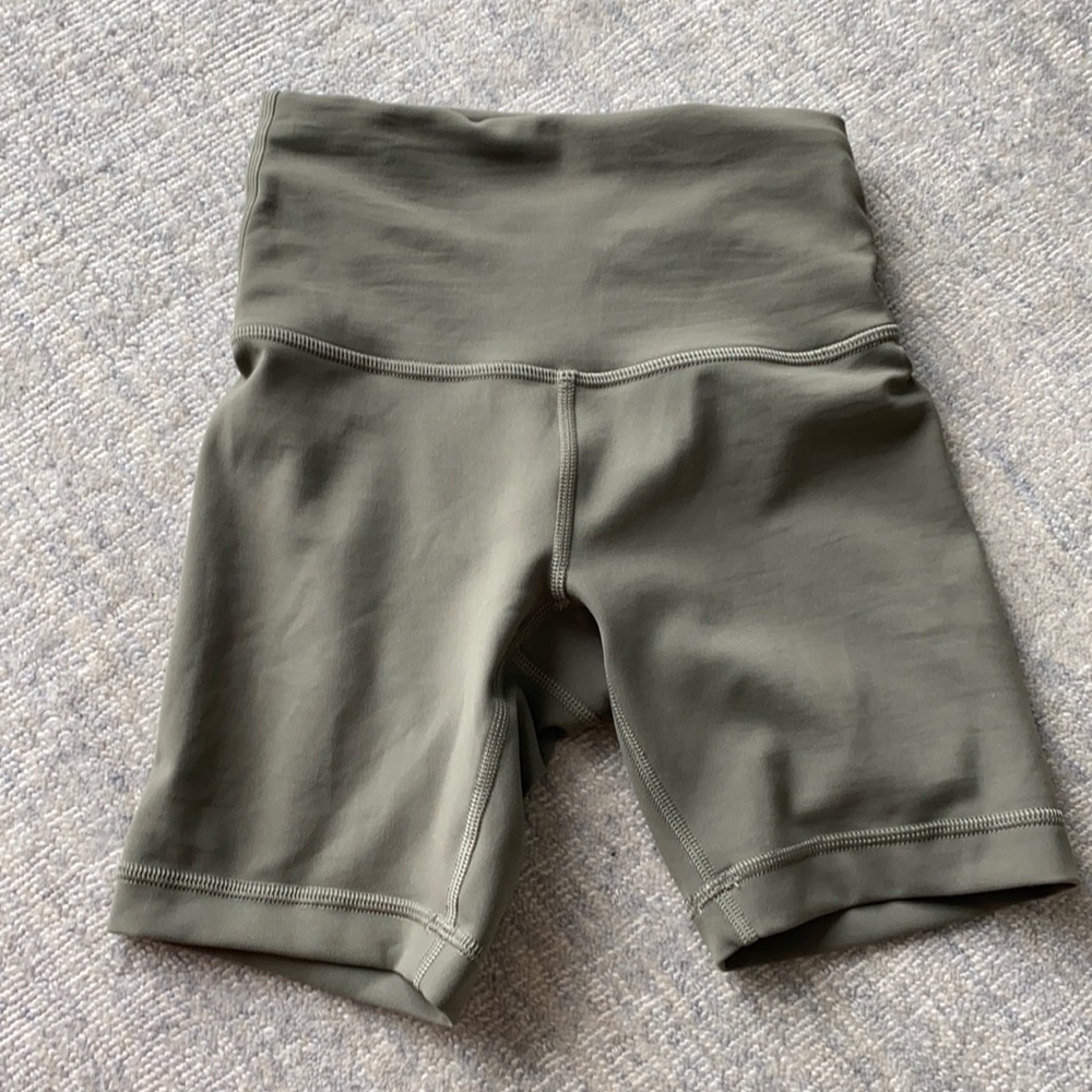 Lululemon Green Biker Shorts